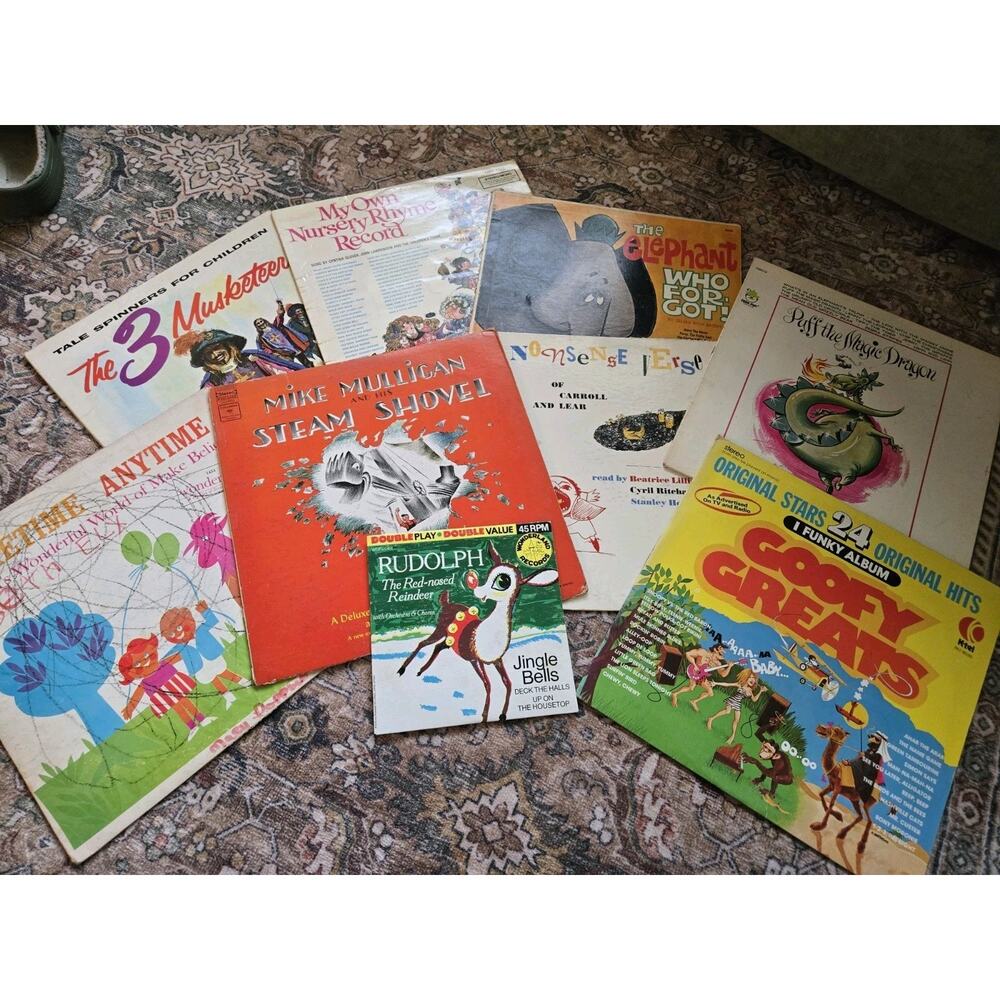 Lot Of RARE vintage children's vinyl records